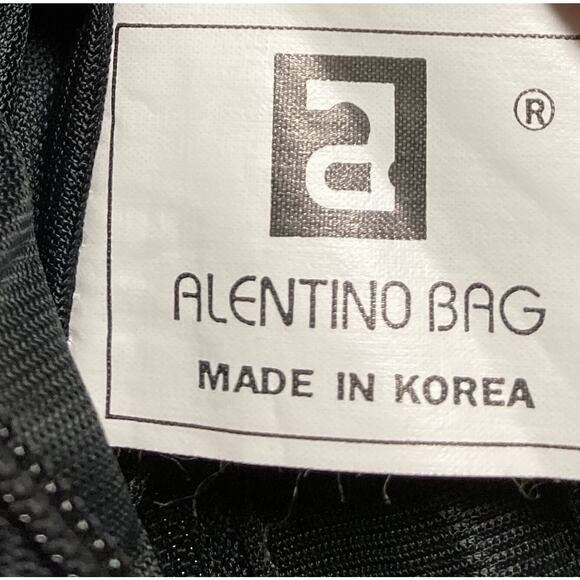 Vtg Womens Alentino Faux Leather Bag Purse Multicolor Patchwork Removable Strap - Picture 9 of 10